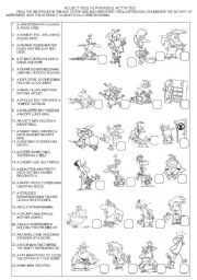 English Worksheet: ADJECTIVES IN PHRASES ACTIVITIES II + KEY ANSWER