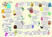 English Worksheet: THE MONSTER GAME