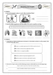 English Worksheet: Smoking and health