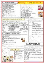 English Worksheet: Practising second conditional