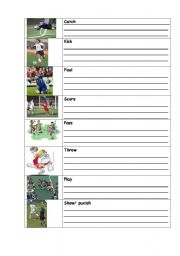 English worksheet: Football 