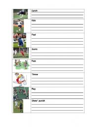 English Worksheet: Football 