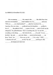 English Worksheet: Breakfast 