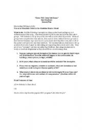 English Worksheet: 