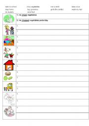 English worksheet: Daily activities