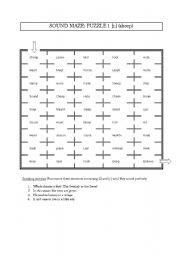English Worksheet: Sound Maze 1