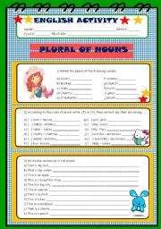 English Worksheet: Plural