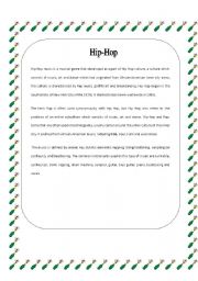 English Worksheet: Music genre