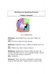 Fun Speaking and Reading Comprehension Exercise - 