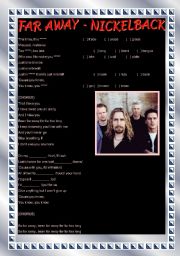 English Worksheet: Song activity - Far Away - Nickelback