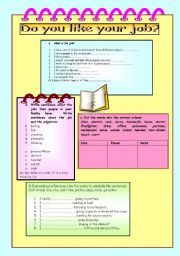 English Worksheet: jobs and expressing preferences
