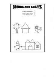 English worksheet: shapes