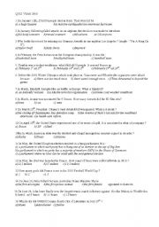 English Worksheet: quiz 2010