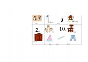 English worksheet: bingo game as a revision