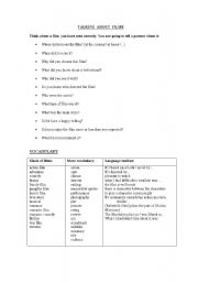 English Worksheet: TALKING ABOUT FILMS