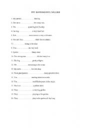 English worksheet: elementary