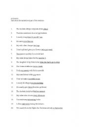 English Worksheet: Ask about the underlined part of the sentence