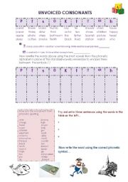 Unvoiced consonants phonetics