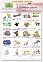 English Worksheet: PAST PERFECT TENSE