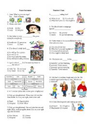 English Worksheet: test for the 7th classes