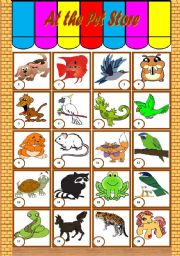 At the Pet Store  vocabulary and writing [3 tasks] KEYS INCLUDED ((3 pages)) ***editable