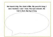 English worksheet: descriptions