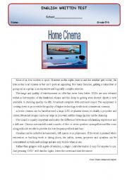 Test - Home cinema