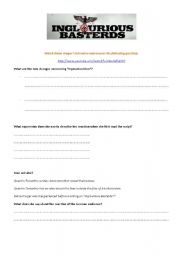 English worksheet: Inglourious Basterds - Diane Krugers Interview