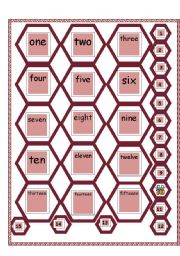 English Worksheet: the number bingo from one to fifteen