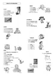 English Worksheet: Health problems