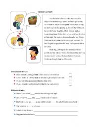 English Worksheet: so/ such that