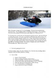 English Worksheet: Christmas with Angus