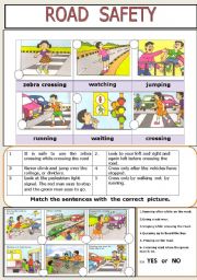 English Worksheet: ROAD SAFETY