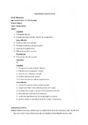 English Worksheet: lesson plan for should