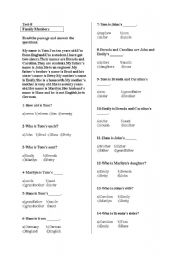 English Worksheet: 5th class activity 