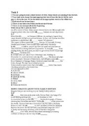 English Worksheet: gap-filling