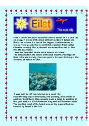 English Worksheet: Eilat - The Sun City of Israel