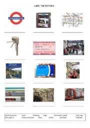 English Worksheet: LONDON TUBE