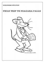 7 worksheets with questions on the book Geronimo Stilton - field trip to Niagara Falls