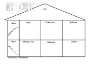 English Worksheet: PARTS OF THE HOUSE + FURNITURE