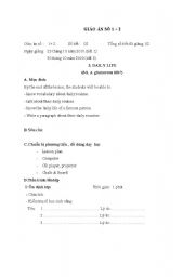 English Worksheet: lesson plan - Daily life