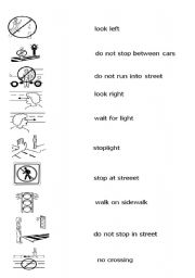 Road Safety worksheet