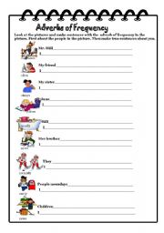 English Worksheet: Adverbs of Frequency