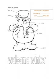 English Worksheet: winter