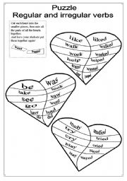 English Worksheet: Puzzle. Past simple, regular and irregular verbs.