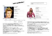 English worksheet: short bio Ciara reading comprehension