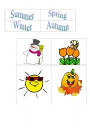 English worksheet: seasons