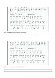 English Worksheet: Mary Queen of Scots - Coded letters