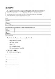 English worksheet: presentation