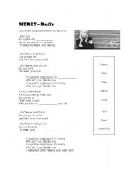 English Worksheet: Mercy - Duffy